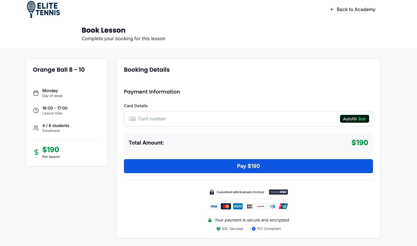 Payment Processing - CourtSync